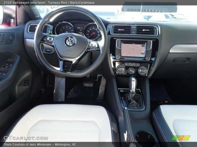 Tornado Red / Black/Ceramique 2016 Volkswagen Jetta Sport