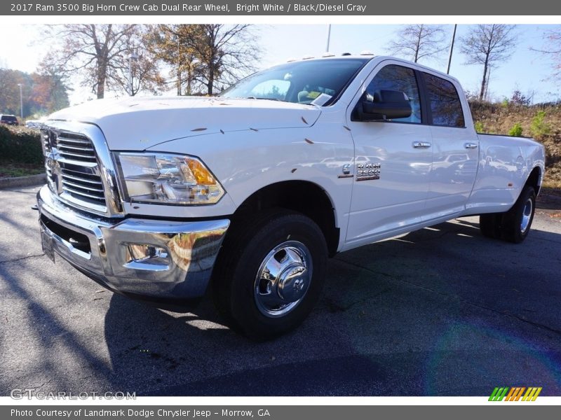 Bright White / Black/Diesel Gray 2017 Ram 3500 Big Horn Crew Cab Dual Rear Wheel