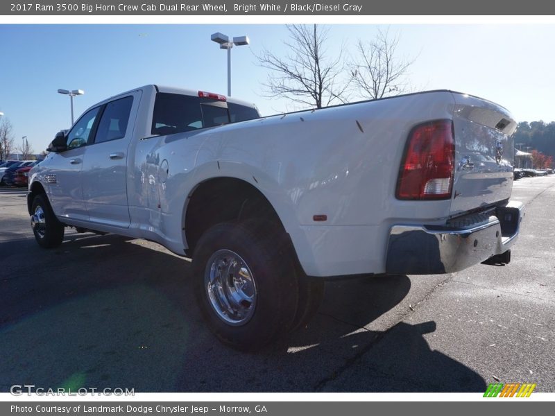 Bright White / Black/Diesel Gray 2017 Ram 3500 Big Horn Crew Cab Dual Rear Wheel