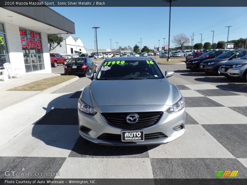 Sonic Silver Metallic / Black 2016 Mazda Mazda6 Sport