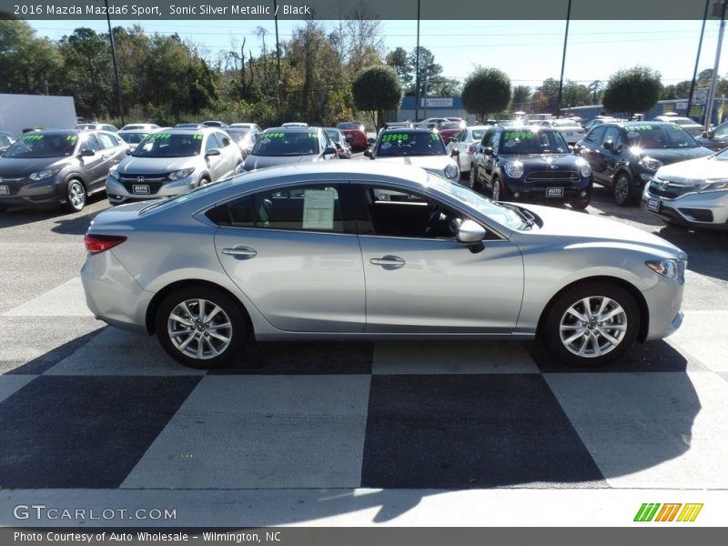 Sonic Silver Metallic / Black 2016 Mazda Mazda6 Sport