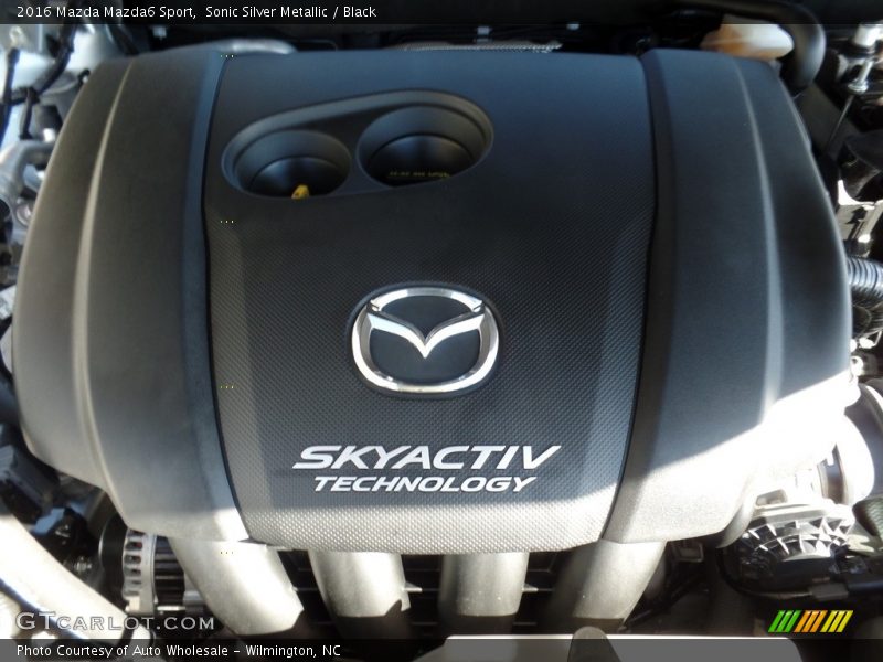 Sonic Silver Metallic / Black 2016 Mazda Mazda6 Sport