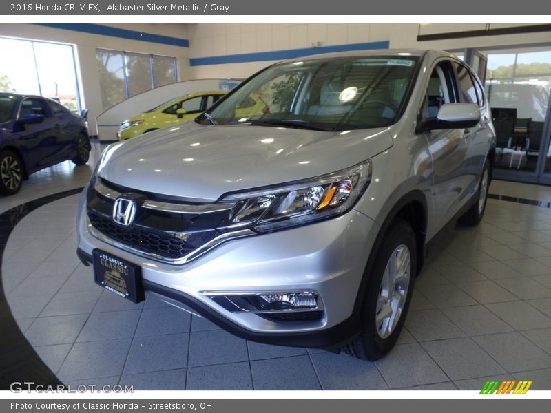 Alabaster Silver Metallic / Gray 2016 Honda CR-V EX