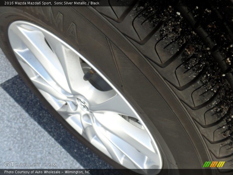 Sonic Silver Metallic / Black 2016 Mazda Mazda6 Sport