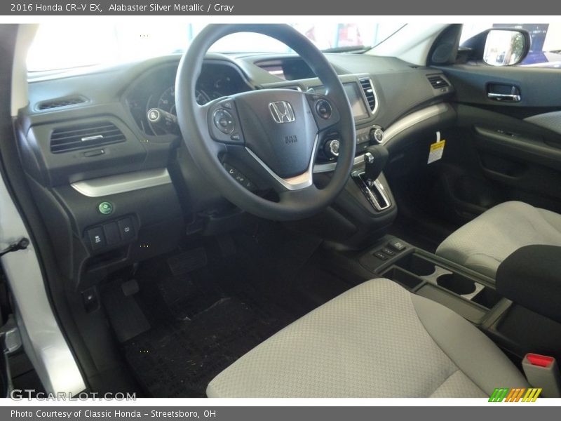 Alabaster Silver Metallic / Gray 2016 Honda CR-V EX