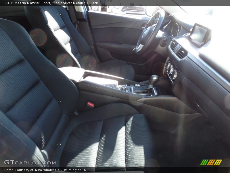 Sonic Silver Metallic / Black 2016 Mazda Mazda6 Sport