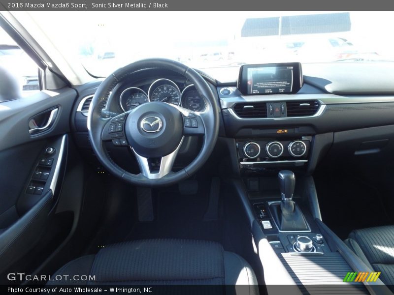 Sonic Silver Metallic / Black 2016 Mazda Mazda6 Sport