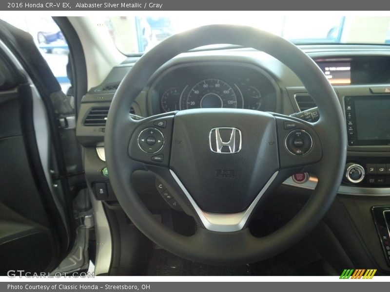 Alabaster Silver Metallic / Gray 2016 Honda CR-V EX