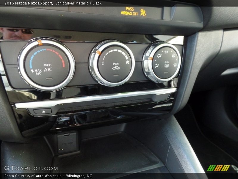 Sonic Silver Metallic / Black 2016 Mazda Mazda6 Sport