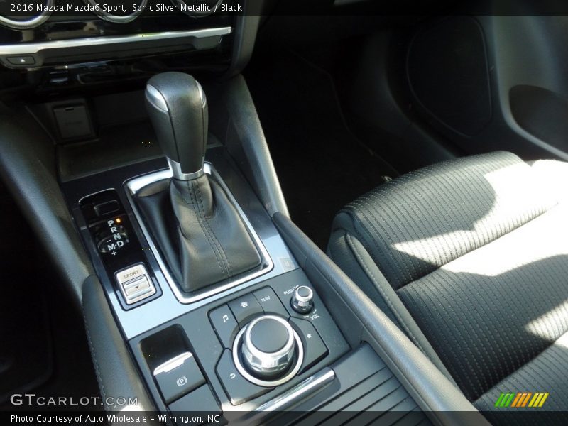 Sonic Silver Metallic / Black 2016 Mazda Mazda6 Sport