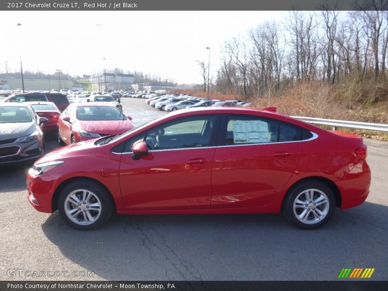 Red Hot / Jet Black 2017 Chevrolet Cruze LT
