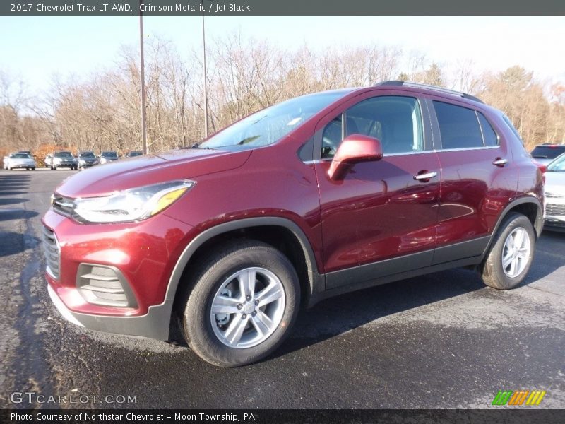 Crimson Metallic / Jet Black 2017 Chevrolet Trax LT AWD