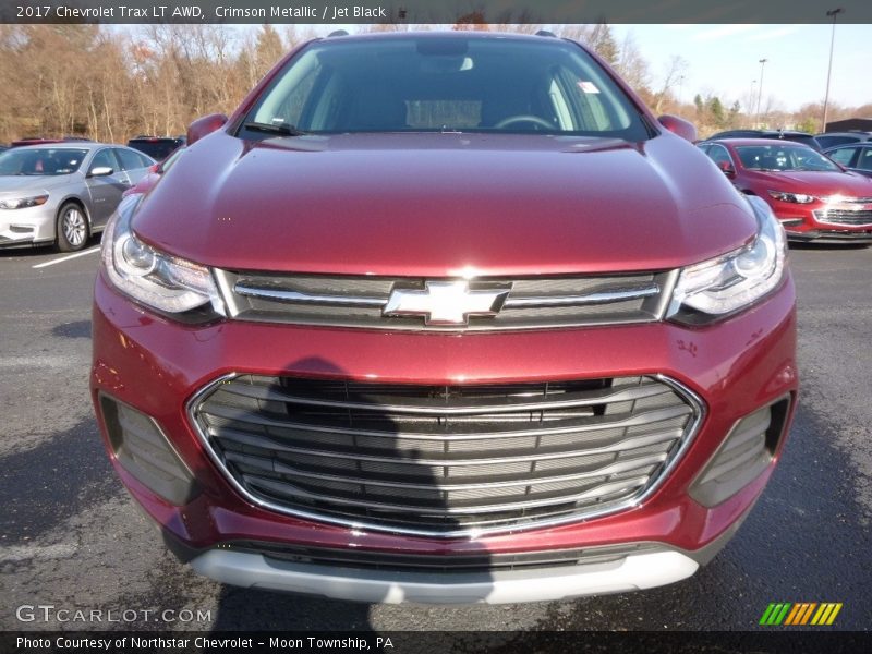 Crimson Metallic / Jet Black 2017 Chevrolet Trax LT AWD