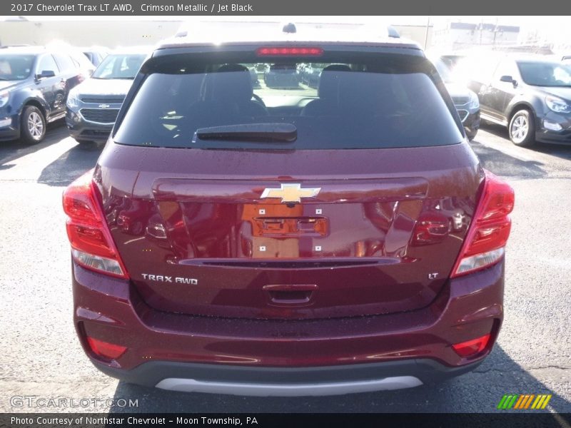 Crimson Metallic / Jet Black 2017 Chevrolet Trax LT AWD