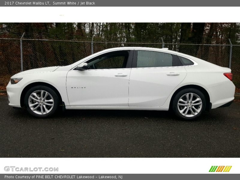 Summit White / Jet Black 2017 Chevrolet Malibu LT