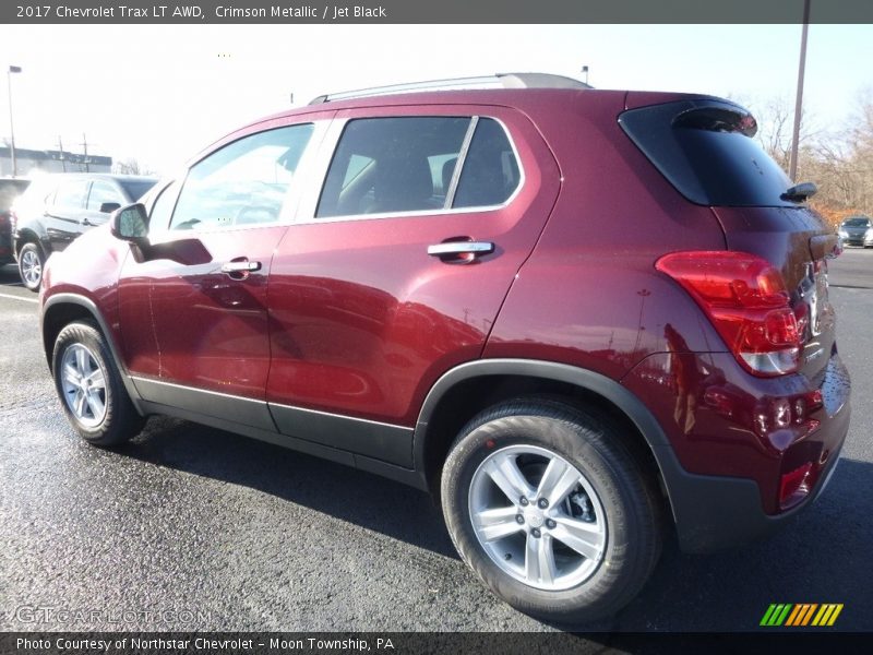 Crimson Metallic / Jet Black 2017 Chevrolet Trax LT AWD