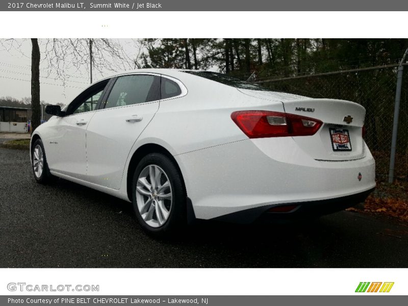 Summit White / Jet Black 2017 Chevrolet Malibu LT