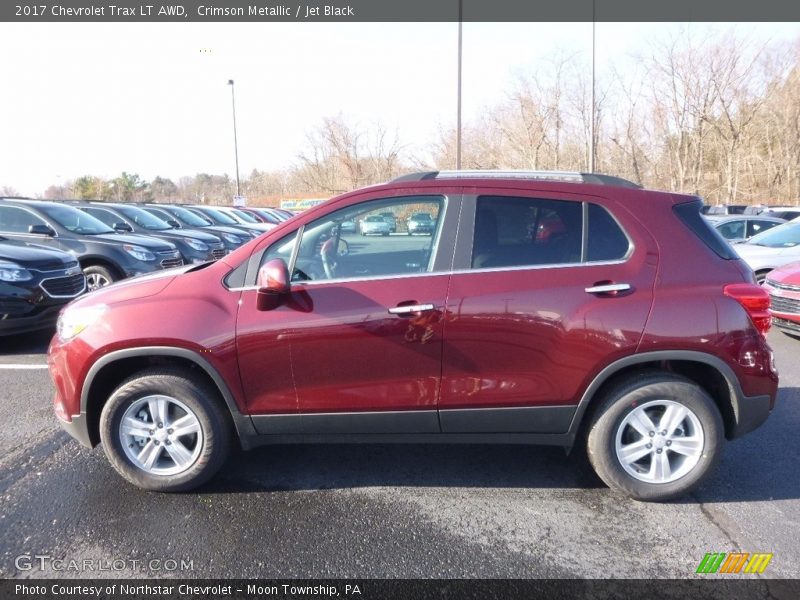 Crimson Metallic / Jet Black 2017 Chevrolet Trax LT AWD