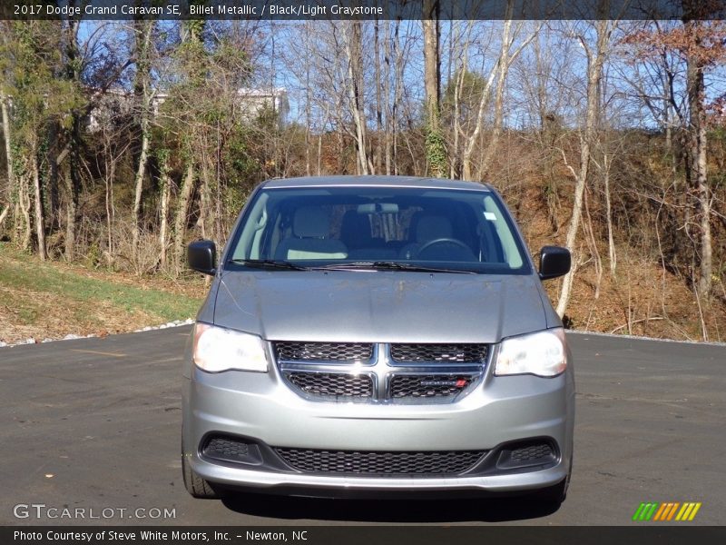 Billet Metallic / Black/Light Graystone 2017 Dodge Grand Caravan SE