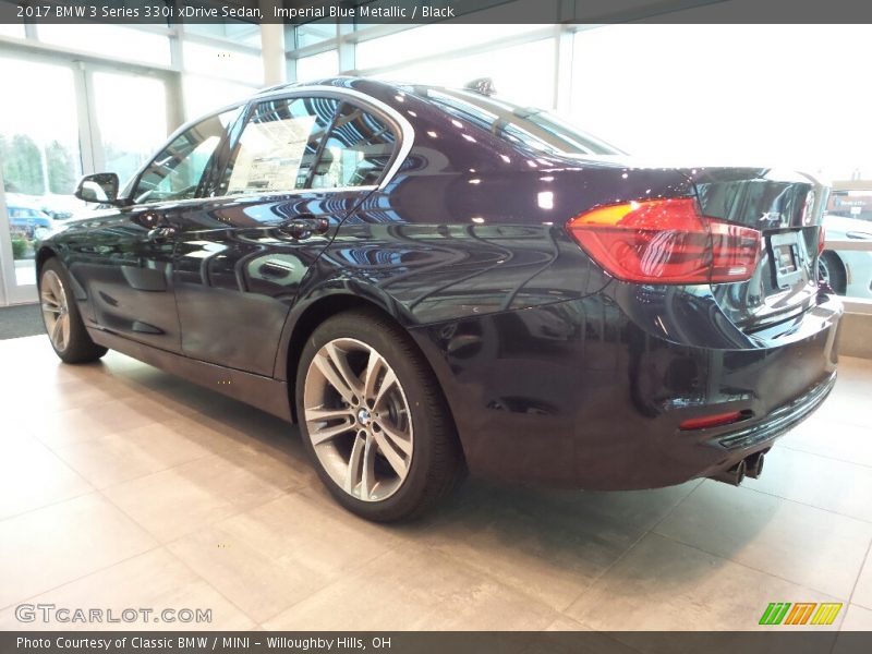 Imperial Blue Metallic / Black 2017 BMW 3 Series 330i xDrive Sedan