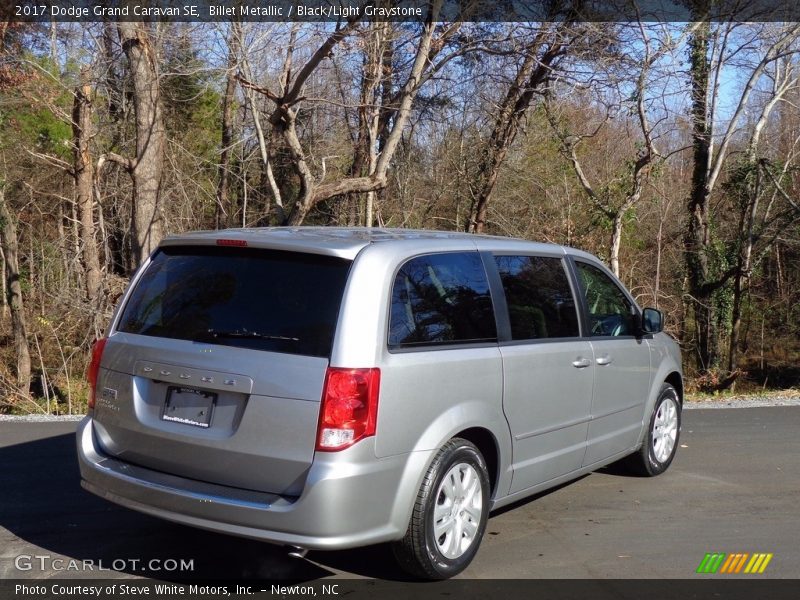 Billet Metallic / Black/Light Graystone 2017 Dodge Grand Caravan SE