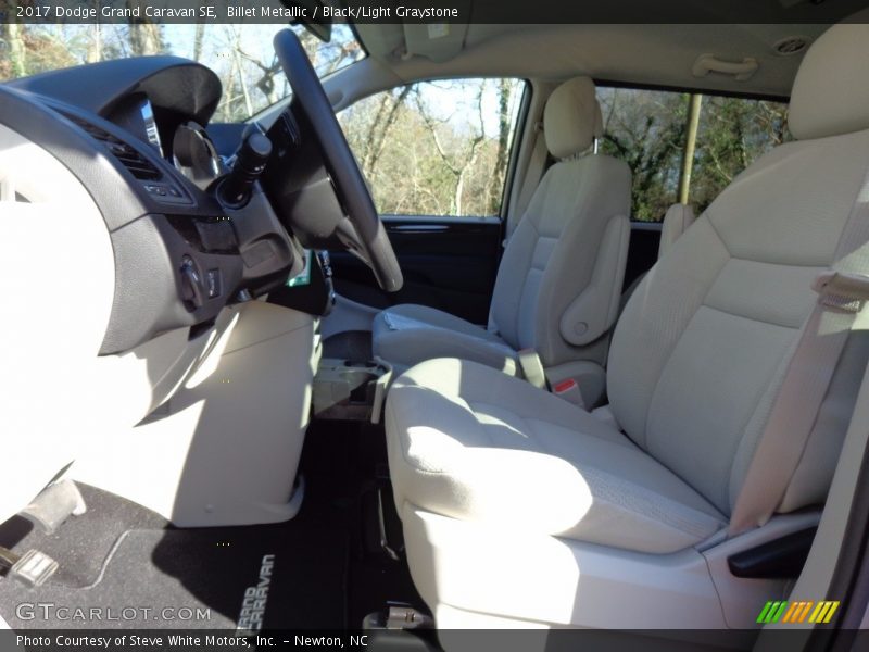 Billet Metallic / Black/Light Graystone 2017 Dodge Grand Caravan SE