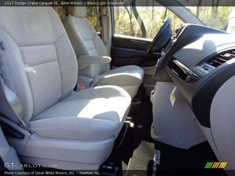 Billet Metallic / Black/Light Graystone 2017 Dodge Grand Caravan SE