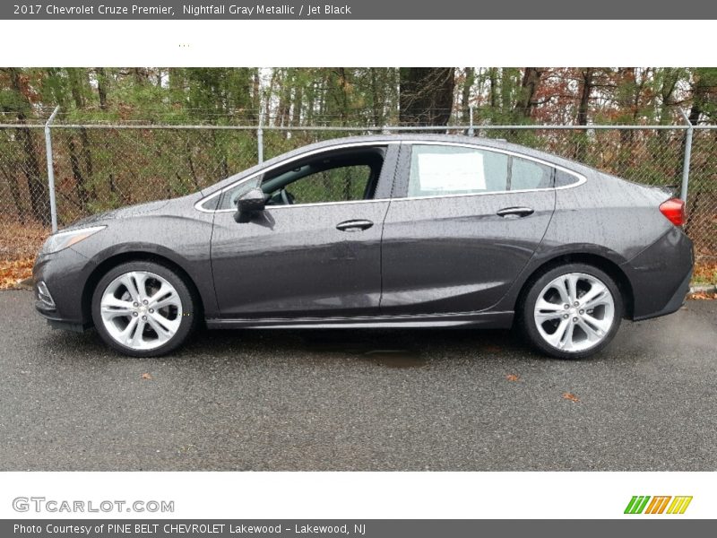 Nightfall Gray Metallic / Jet Black 2017 Chevrolet Cruze Premier