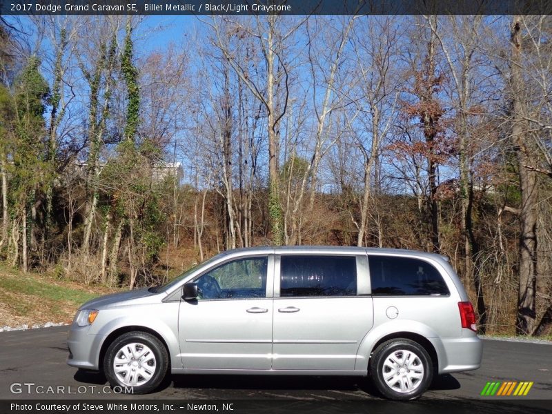Billet Metallic / Black/Light Graystone 2017 Dodge Grand Caravan SE
