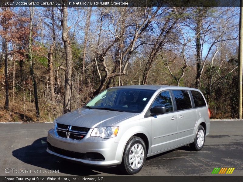 Billet Metallic / Black/Light Graystone 2017 Dodge Grand Caravan SE
