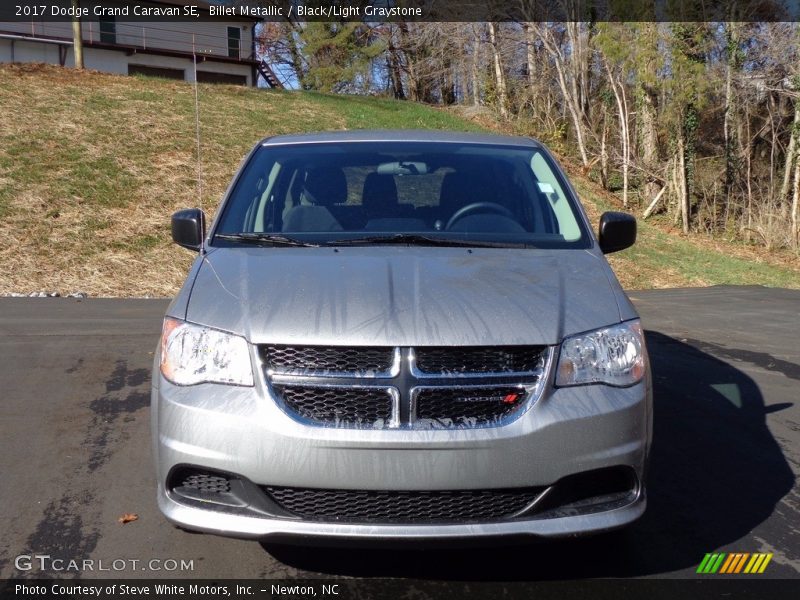 Billet Metallic / Black/Light Graystone 2017 Dodge Grand Caravan SE