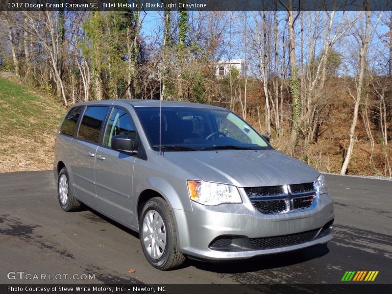Billet Metallic / Black/Light Graystone 2017 Dodge Grand Caravan SE