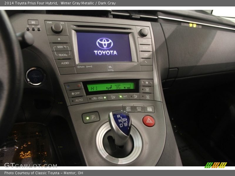 Winter Gray Metallic / Dark Gray 2014 Toyota Prius Four Hybrid