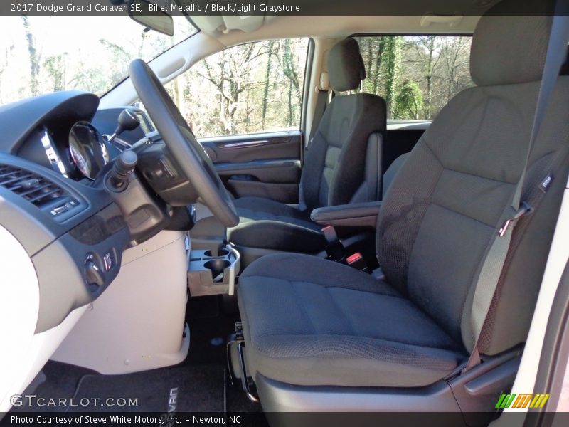Billet Metallic / Black/Light Graystone 2017 Dodge Grand Caravan SE