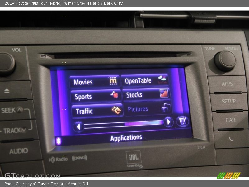 Winter Gray Metallic / Dark Gray 2014 Toyota Prius Four Hybrid