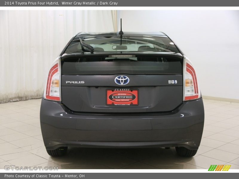 Winter Gray Metallic / Dark Gray 2014 Toyota Prius Four Hybrid