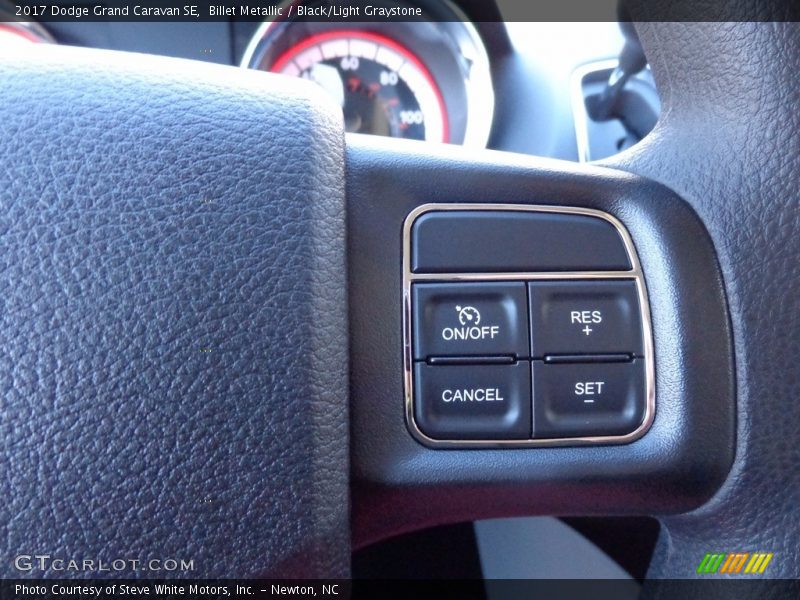 Billet Metallic / Black/Light Graystone 2017 Dodge Grand Caravan SE