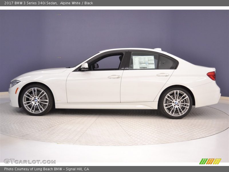 Alpine White / Black 2017 BMW 3 Series 340i Sedan