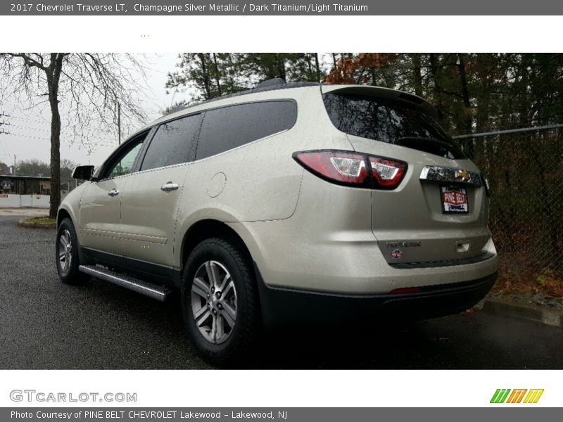 Champagne Silver Metallic / Dark Titanium/Light Titanium 2017 Chevrolet Traverse LT