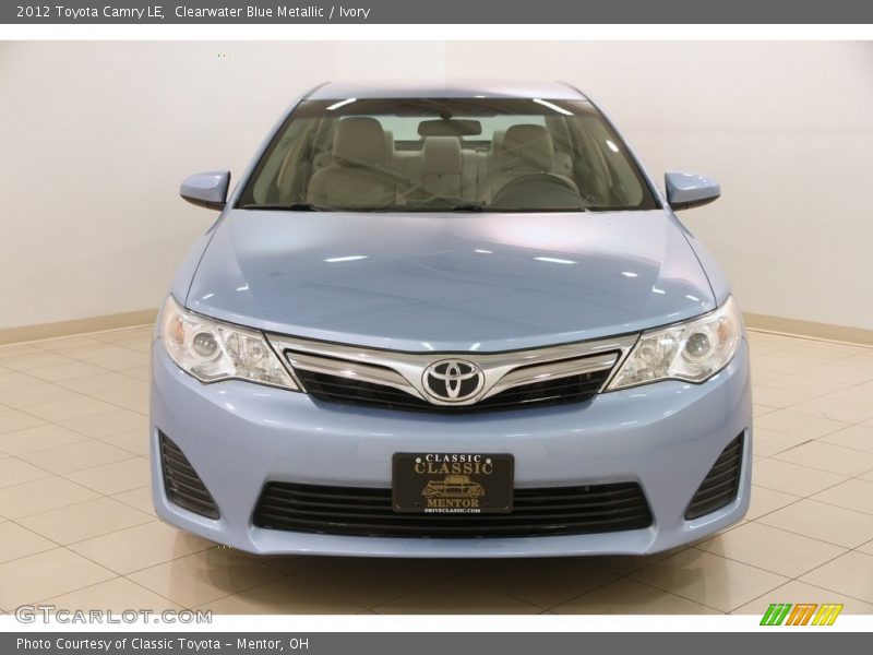 Clearwater Blue Metallic / Ivory 2012 Toyota Camry LE