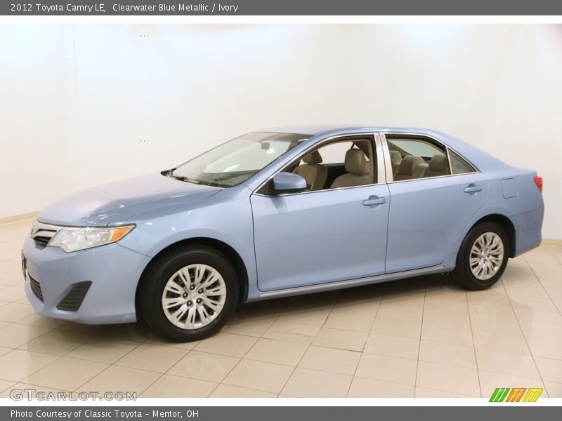 Clearwater Blue Metallic / Ivory 2012 Toyota Camry LE