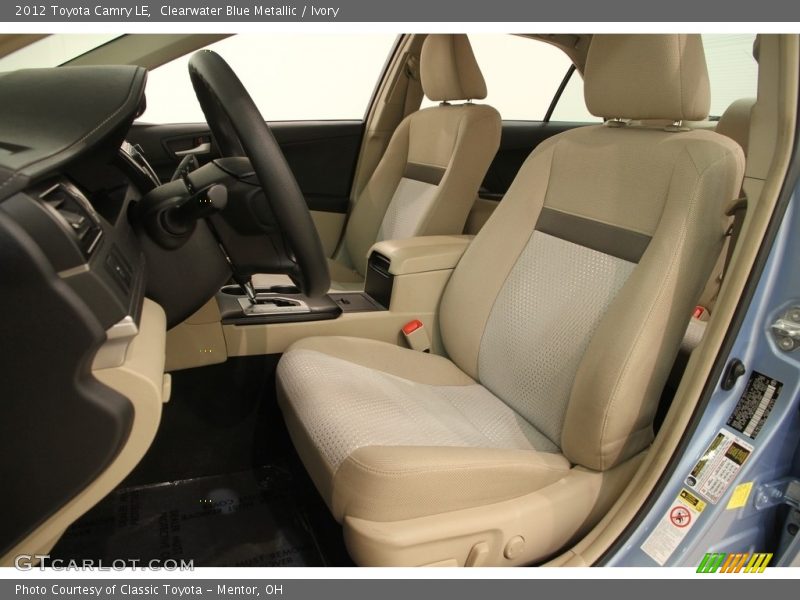 Clearwater Blue Metallic / Ivory 2012 Toyota Camry LE