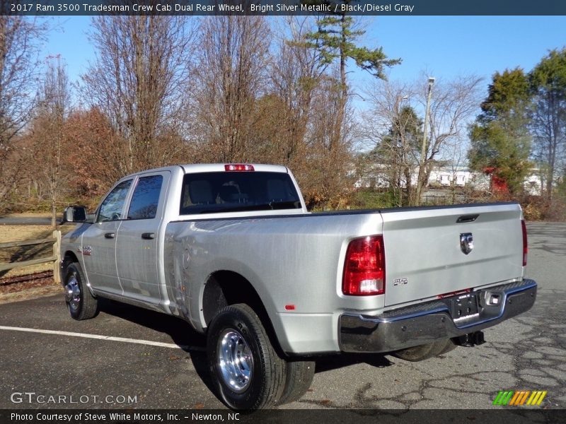 Bright Silver Metallic / Black/Diesel Gray 2017 Ram 3500 Tradesman Crew Cab Dual Rear Wheel