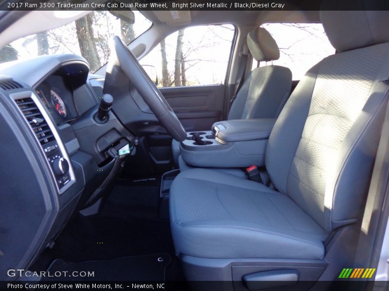 Bright Silver Metallic / Black/Diesel Gray 2017 Ram 3500 Tradesman Crew Cab Dual Rear Wheel