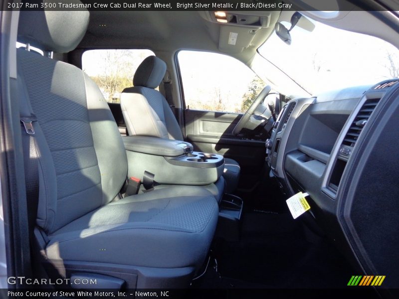 Bright Silver Metallic / Black/Diesel Gray 2017 Ram 3500 Tradesman Crew Cab Dual Rear Wheel