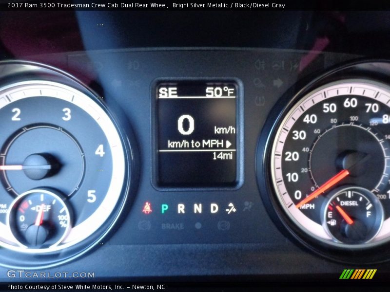 Bright Silver Metallic / Black/Diesel Gray 2017 Ram 3500 Tradesman Crew Cab Dual Rear Wheel