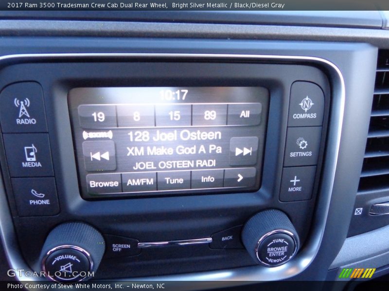 Bright Silver Metallic / Black/Diesel Gray 2017 Ram 3500 Tradesman Crew Cab Dual Rear Wheel