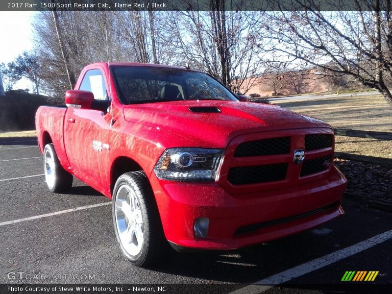 Flame Red / Black 2017 Ram 1500 Sport Regular Cab