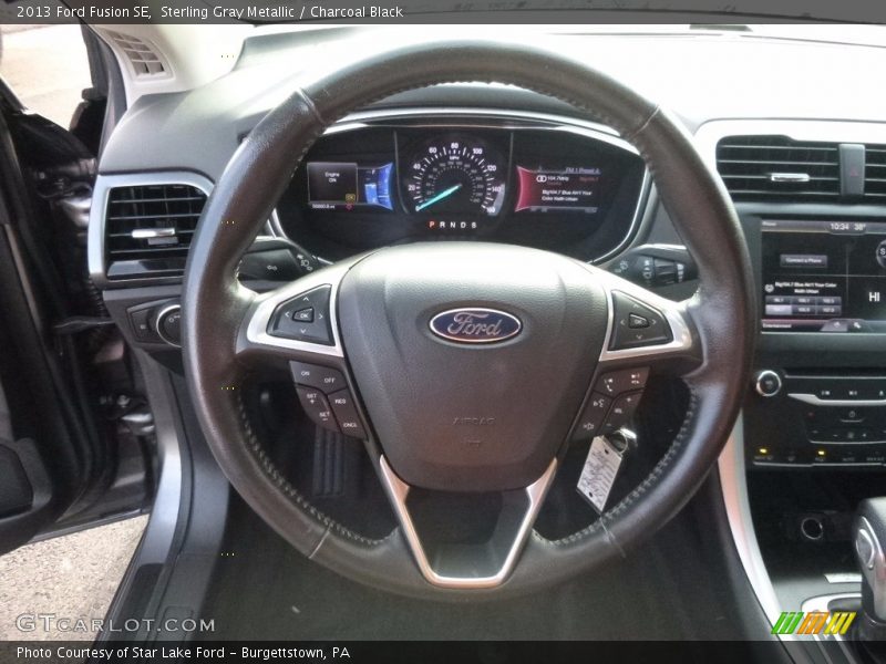 Sterling Gray Metallic / Charcoal Black 2013 Ford Fusion SE