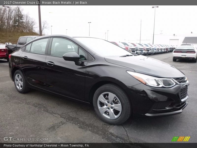 Mosaic Black Metallic / Jet Black 2017 Chevrolet Cruze LS